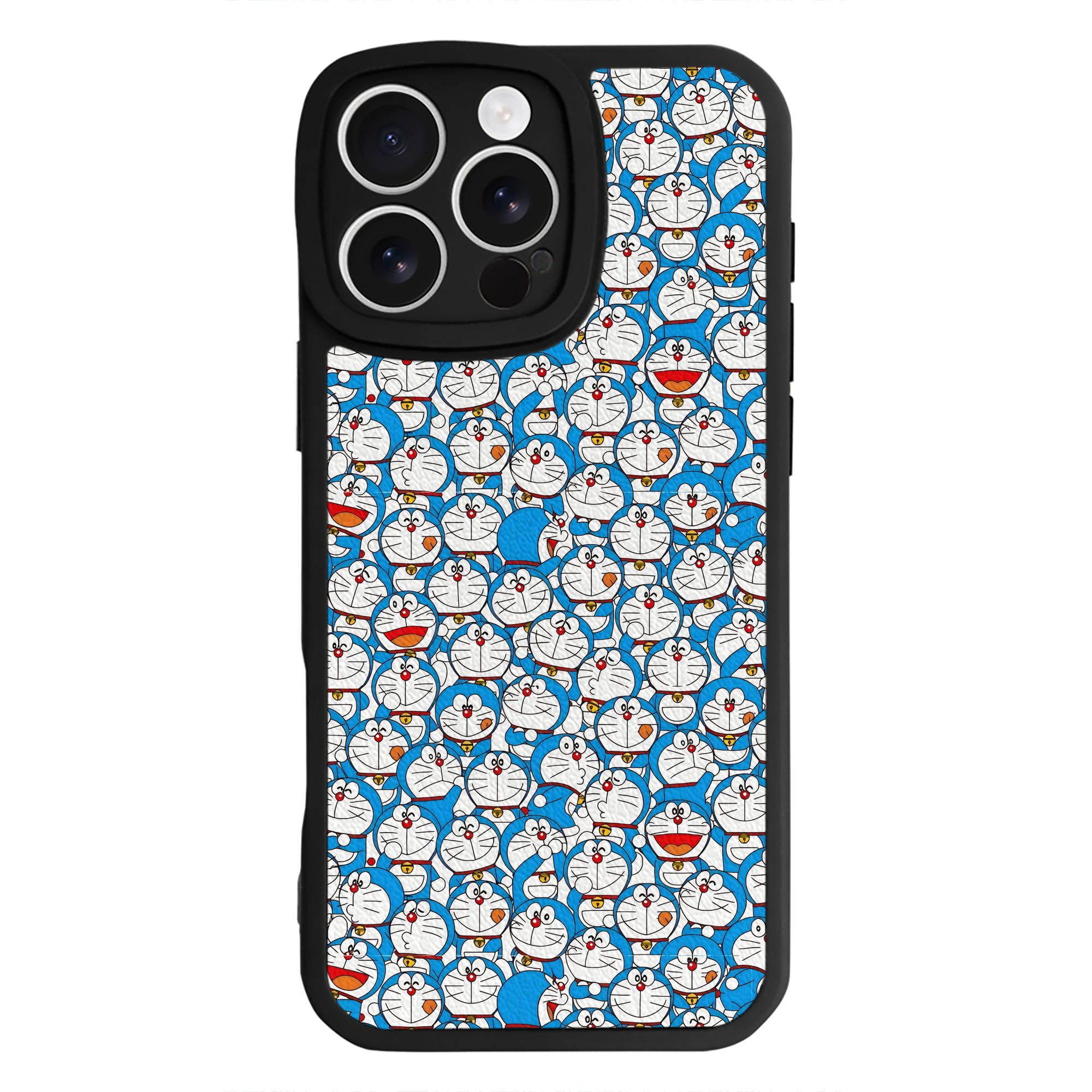 （画像用） ドラえもん Doraemon 【iPhone 16シリーズ対応】シリコンスマホケース（レザー調） 材質：シリコン